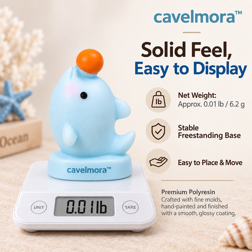 Cavelmora™Balancing Ball Dolphin Resin Figurine