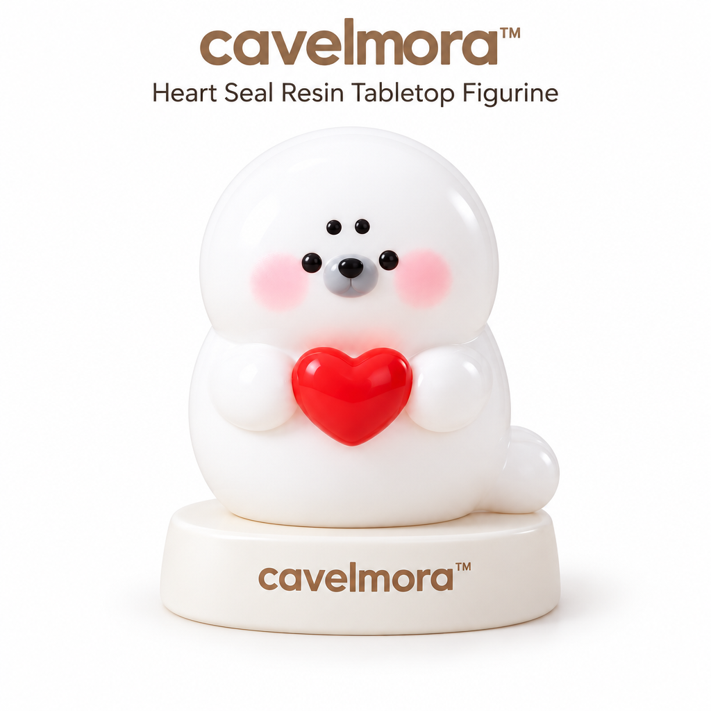 Cavelmora™Heart Hugging Seal Resin Figurine