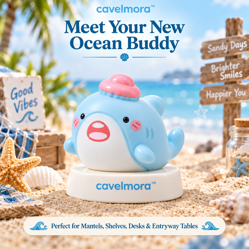 Cavelmora™Shark With Shell Resin Figurine