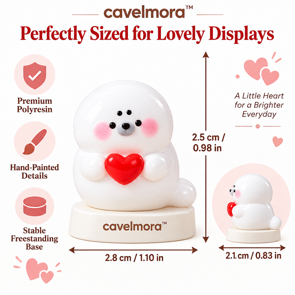 Cavelmora™Heart Hugging Seal Resin Figurine