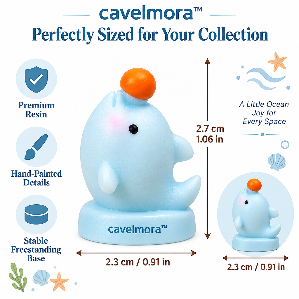 Cavelmora™Balancing Ball Dolphin Resin Figurine