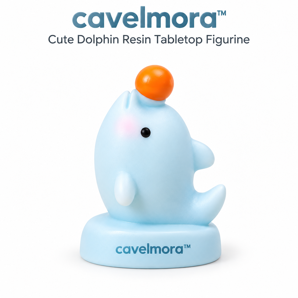 Cavelmora™Balancing Ball Dolphin Resin Figurine