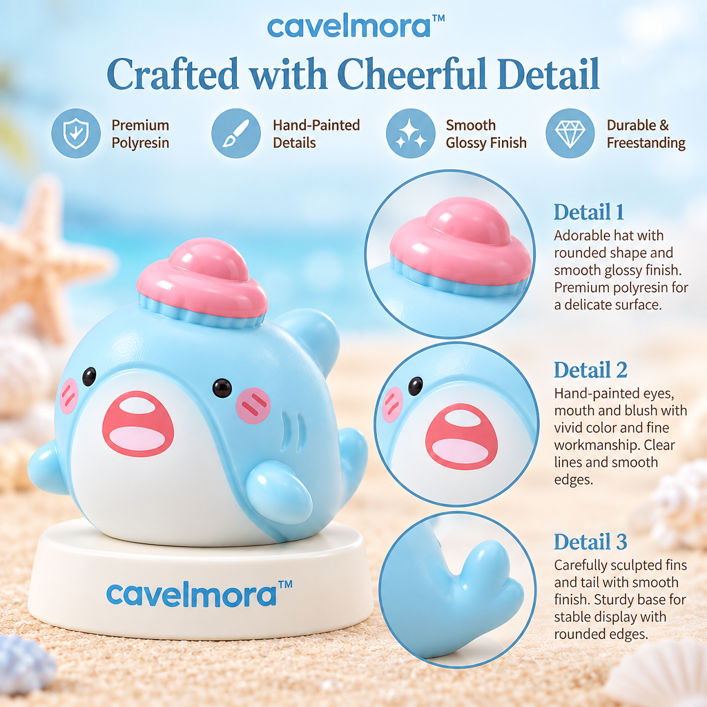 Cavelmora™Shark With Shell Resin Figurine