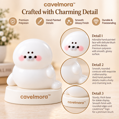 Cavelmora™Lazy Chubby Seal Resin Figurine