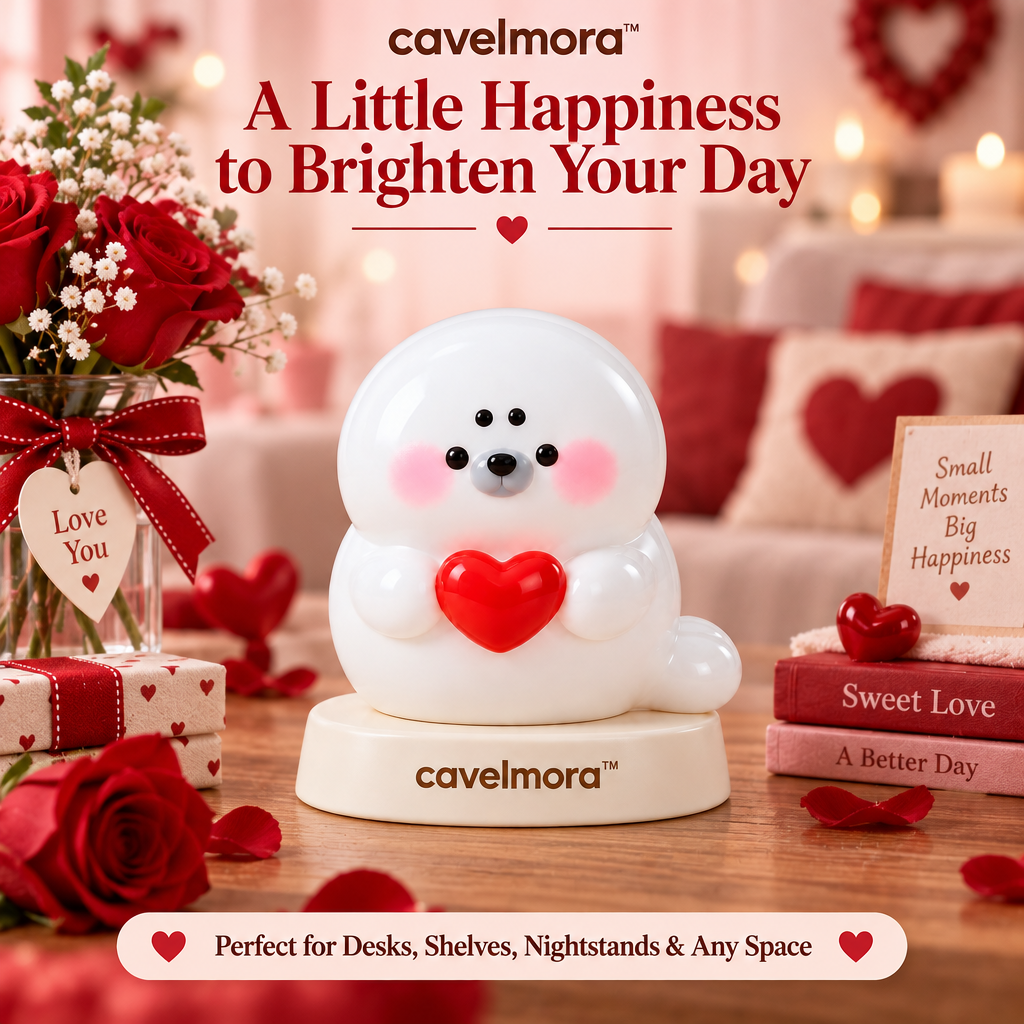 Cavelmora™Heart Hugging Seal Resin Figurine