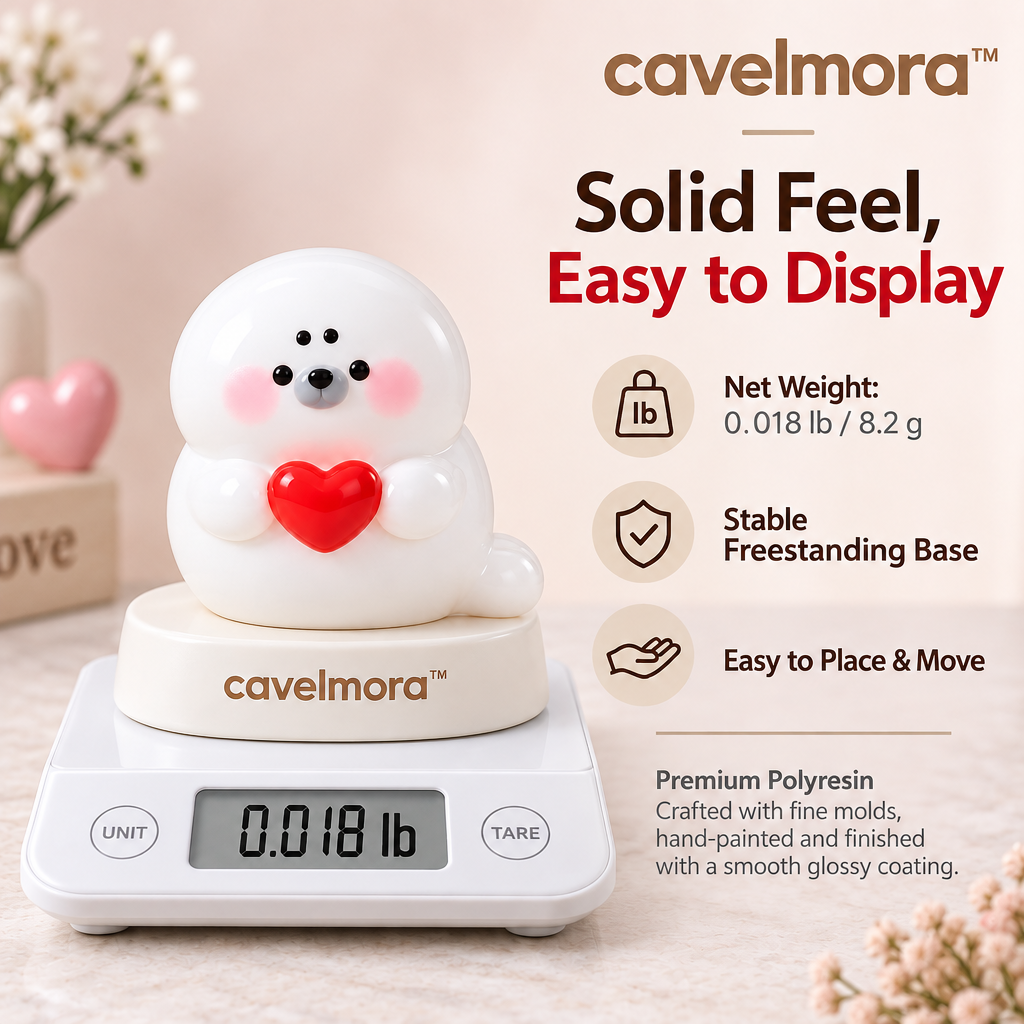 Cavelmora™Heart Hugging Seal Resin Figurine