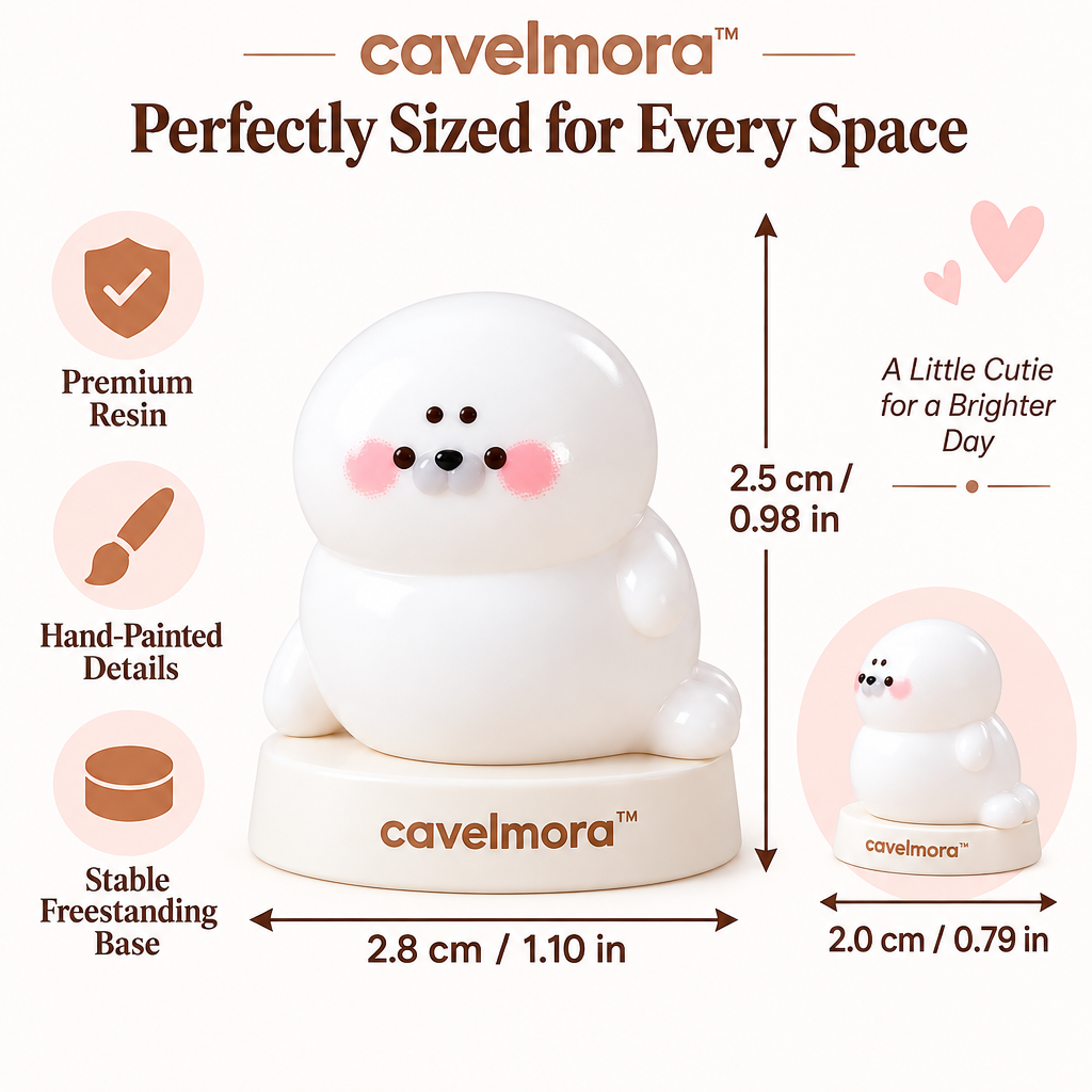 Cavelmora™Lazy Chubby Seal Resin Figurine