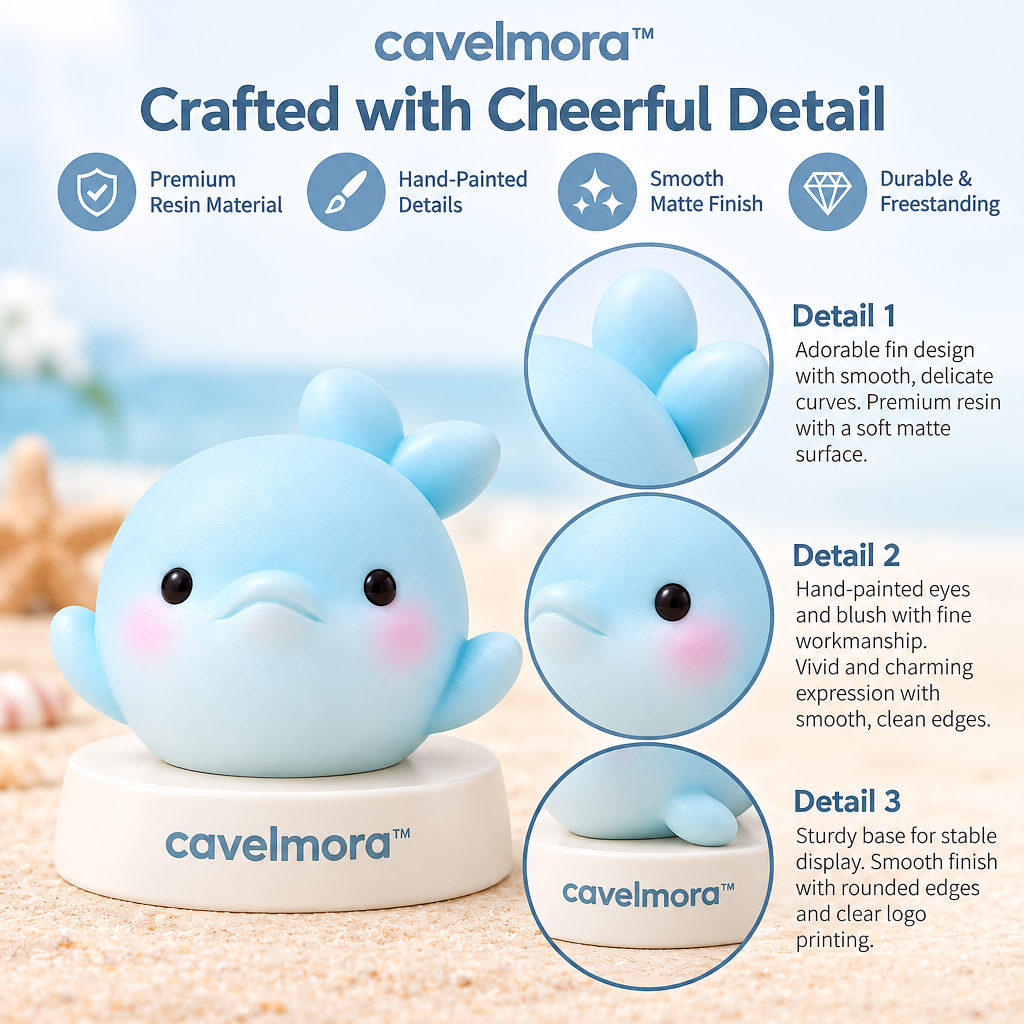 Cavelmora™Pouty Dolphin Resin Figurine