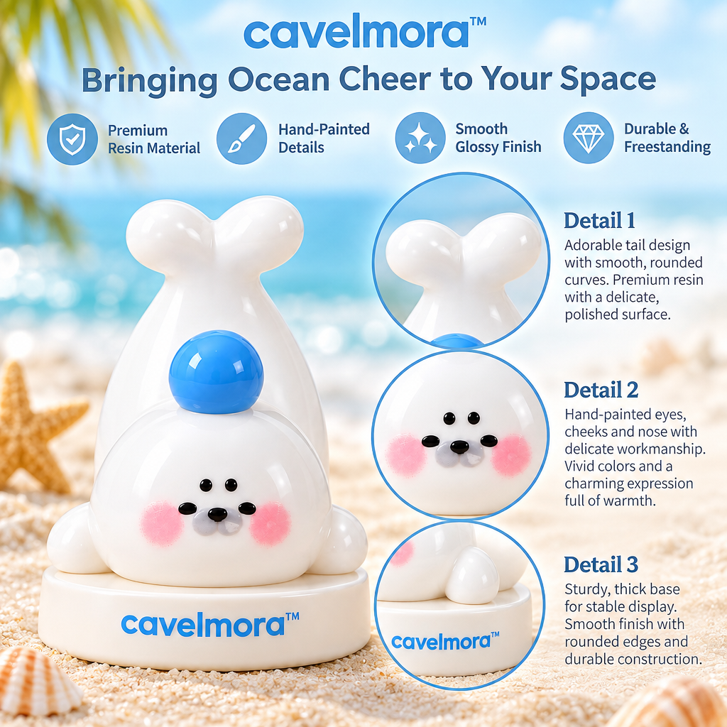 Cavelmora™Upside-Down Ball Seal Resin Figurine