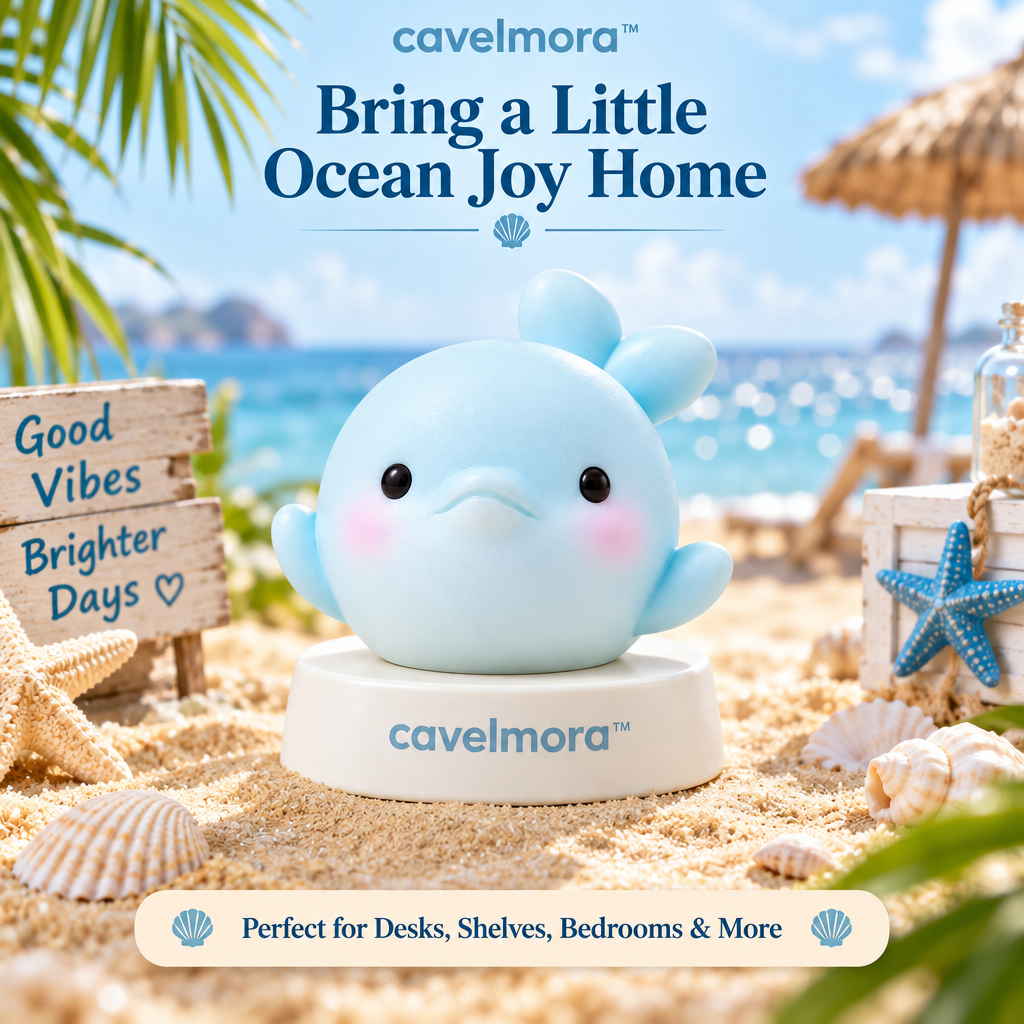 Cavelmora™Pouty Dolphin Resin Figurine